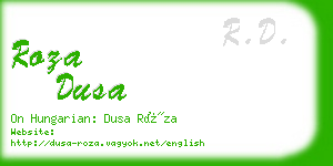 roza dusa business card
